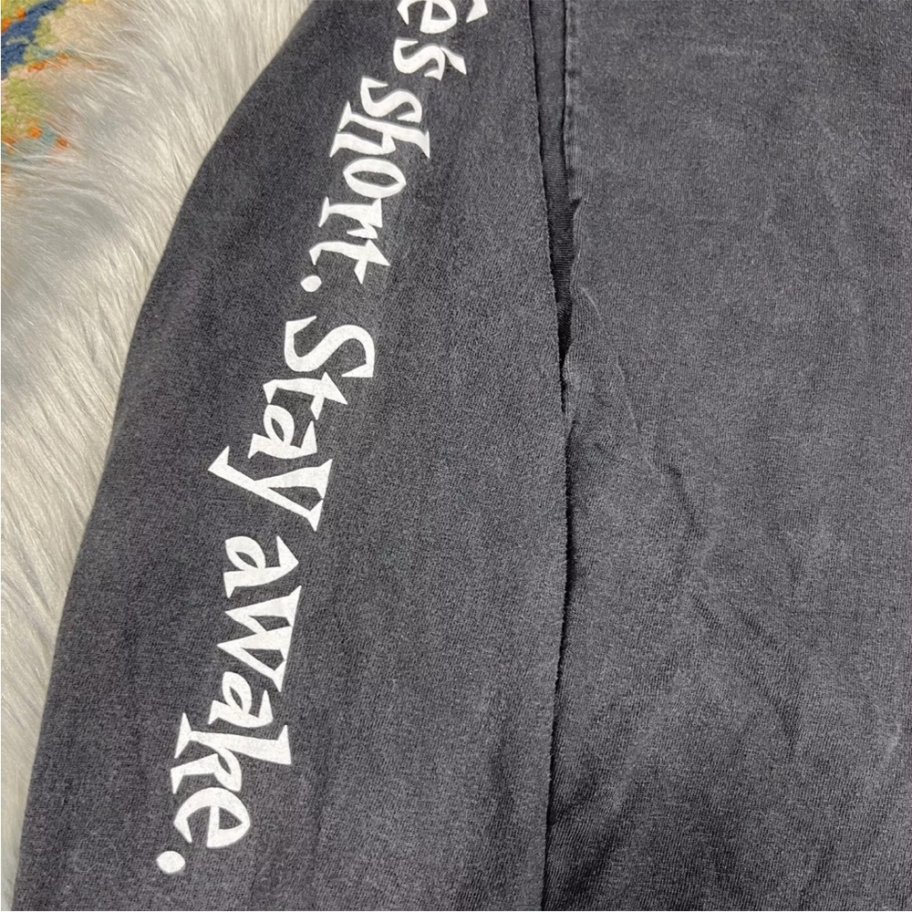 Vintage 90s Heritage Coffee Company Alaska Native Long Sleeve Black Shirt - Picture 11 of 12